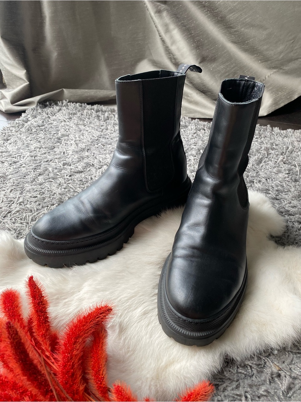 Maguire Corticella Black Leather Unlined Boot - Picture 3 of 9
